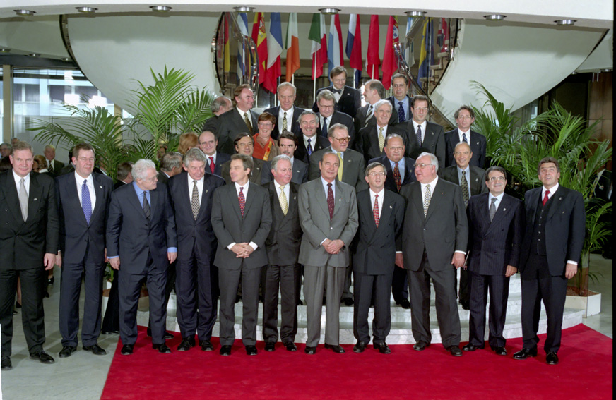 Stats- og regeringscheferne til EU-topmødet i Luxembourg.