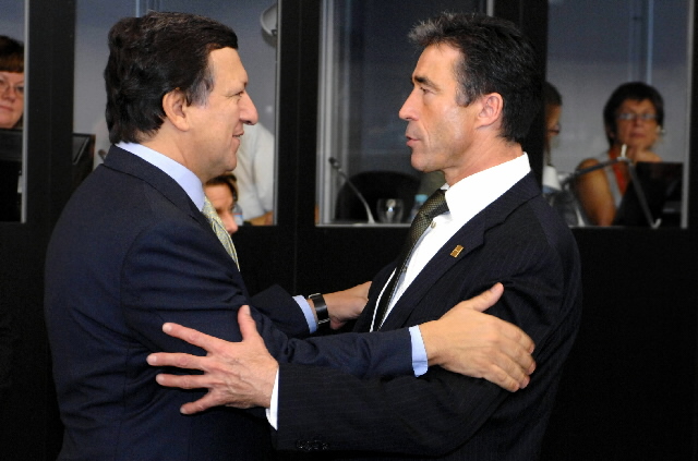 José Manuel Barroso og Andres Fogh Rasmussen.