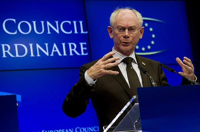 Herman Van Rompuy ved EU-topmødet